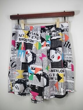 Vintage Say Anything 80's All Over Print Sleep Shorts Size S-M